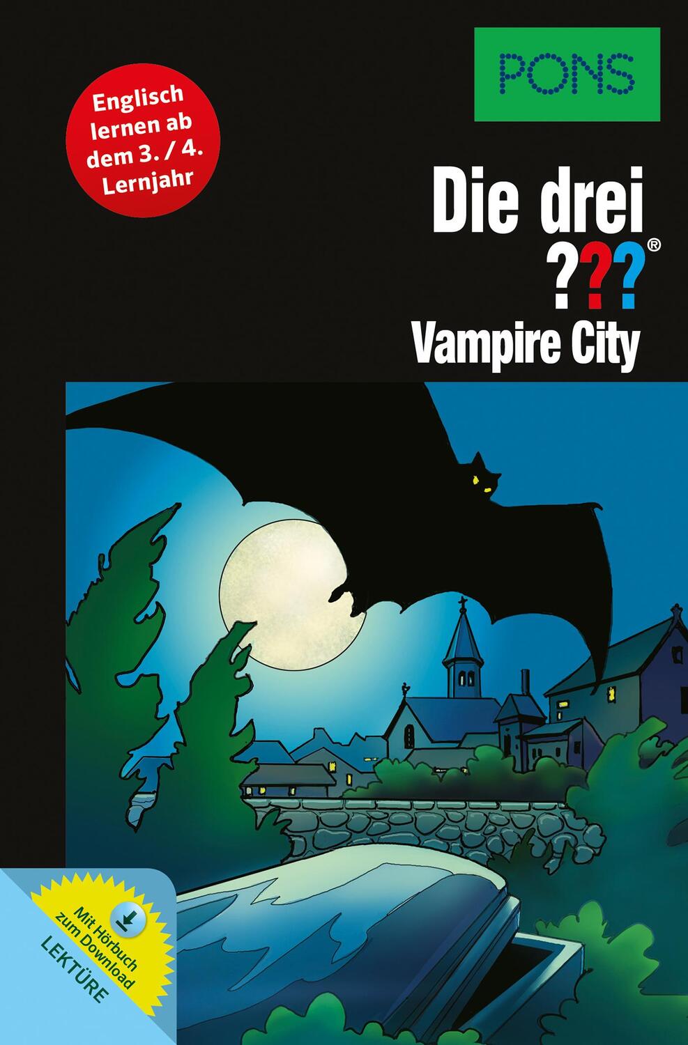 Cover: 9783120101444 | PONS: Die drei ??? Vampire City (drei Fragezeichen) | Taschenbuch