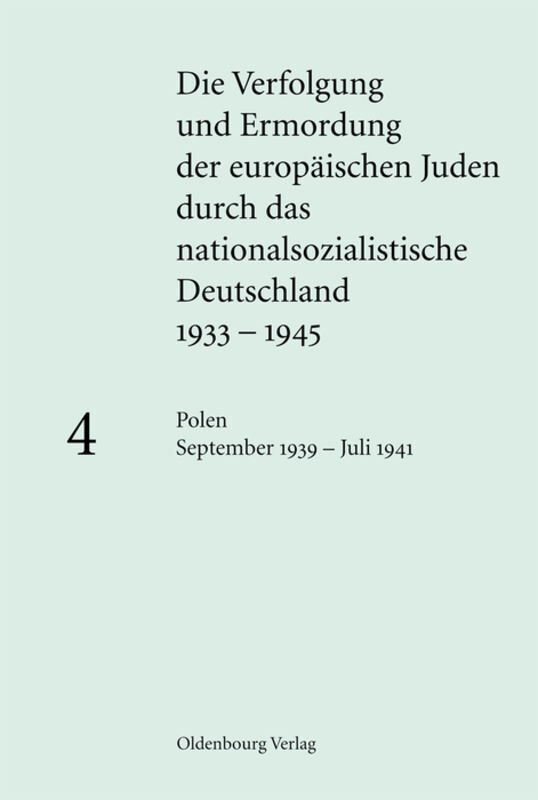 Cover: 9783486585254 | Polen September 1939 - Juli 1941 | Klaus-Peter Friedrich | Buch | 2011