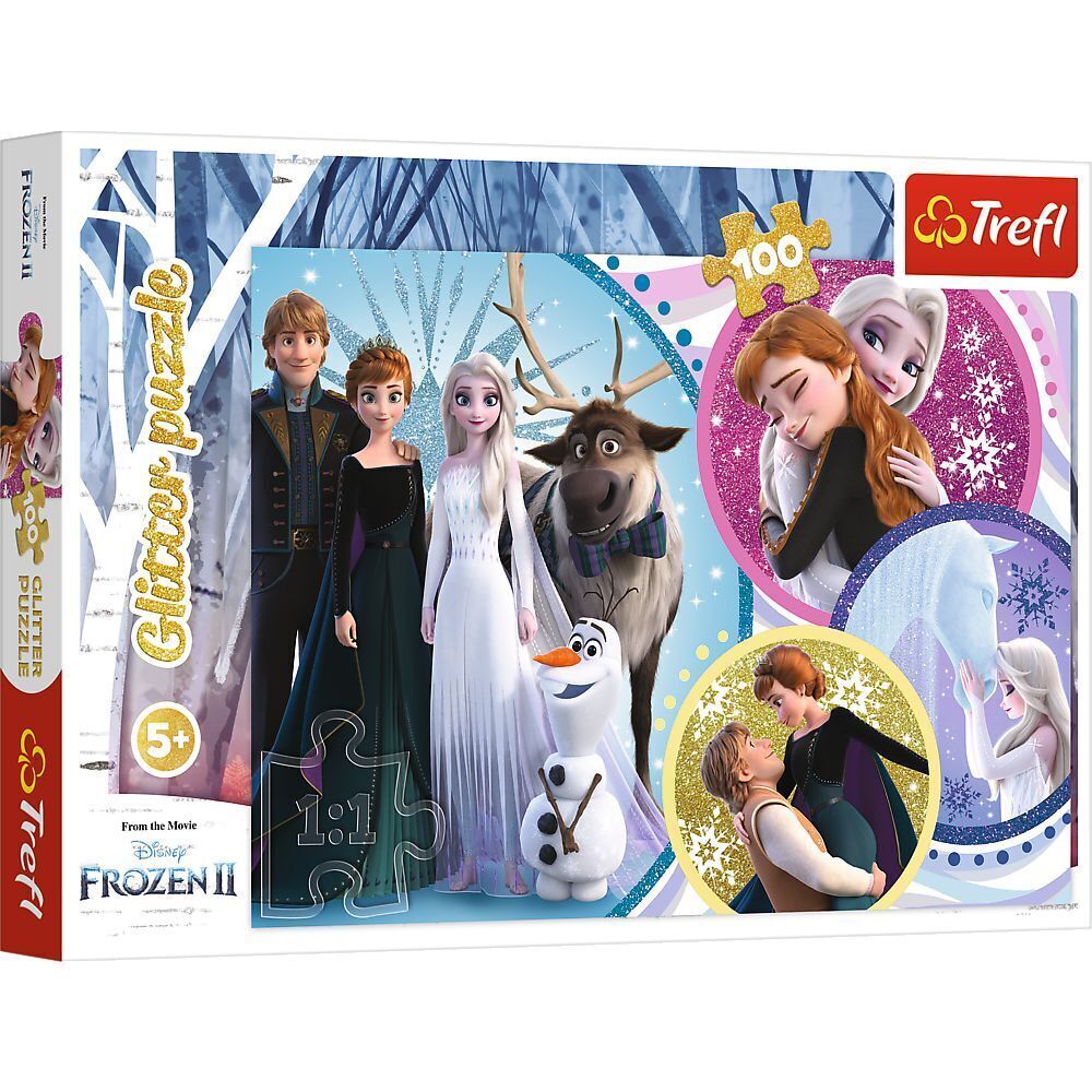 Cover: 5900511148176 | Disney Frozen Glitterpuzzle, Im Schein der Liebe (Kinderpuzzle) | 2021