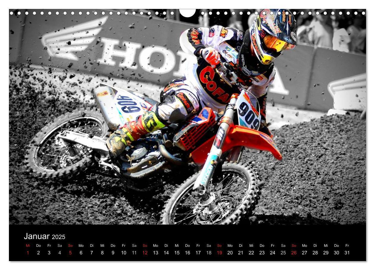 Bild: 9783435517527 | Motocross Kalender - Emotionen auf 2 Rädern (Wandkalender 2025 DIN...