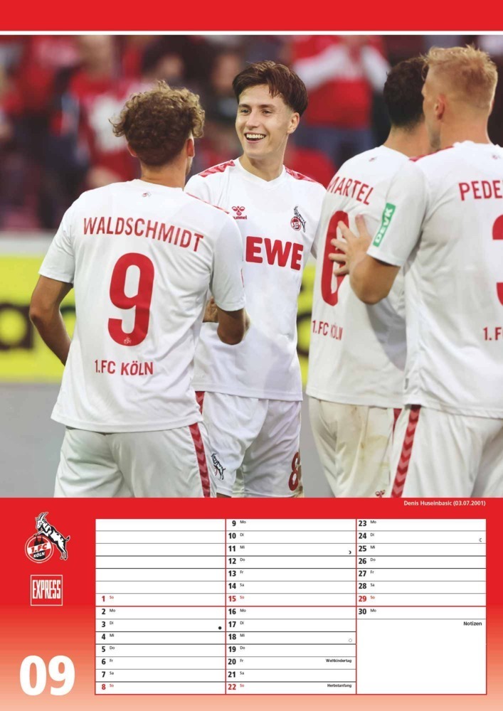 Bild: 4250809652221 | 1. FC Köln 2024 - Fußball-Kalender - Express-Fankalender -...