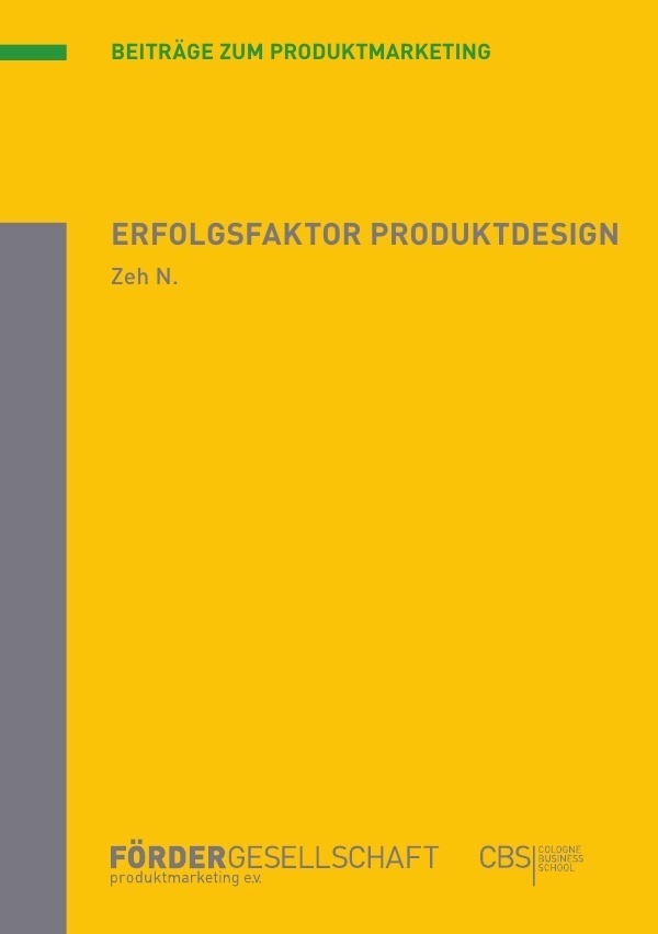 Cover: 9783745042504 | Erfolgsfaktor Produktdesign | Dissertationsschrift | Nicolas Zeh