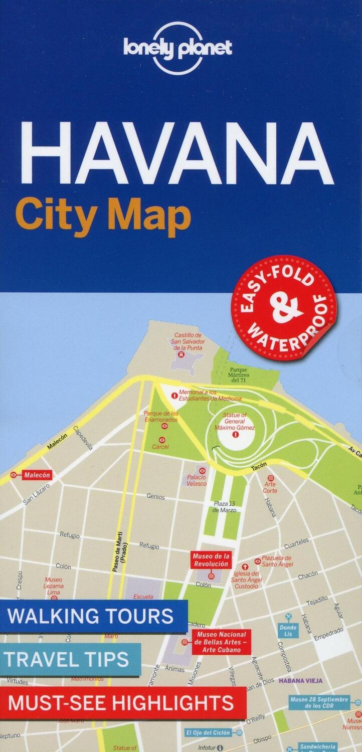 Cover: 9781787014633 | Lonely Planet Havana City Map | Lonely Planet | (Land-)Karte | 2018