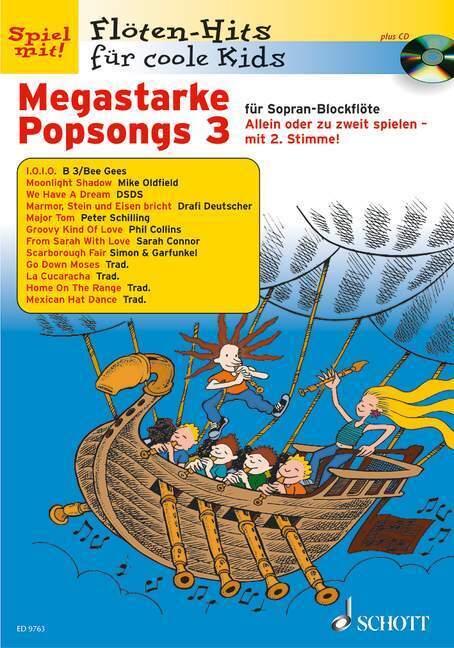 Cover: 9783795757205 | Megastarke Popsongs, Sopran-Blockflöte, m. Audio-CD. H.3 | Deutsch