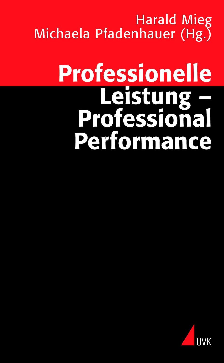 Cover: 9783896697974 | Professionelle Leistung ¿ Professional Performance | Mieg (u. a.)