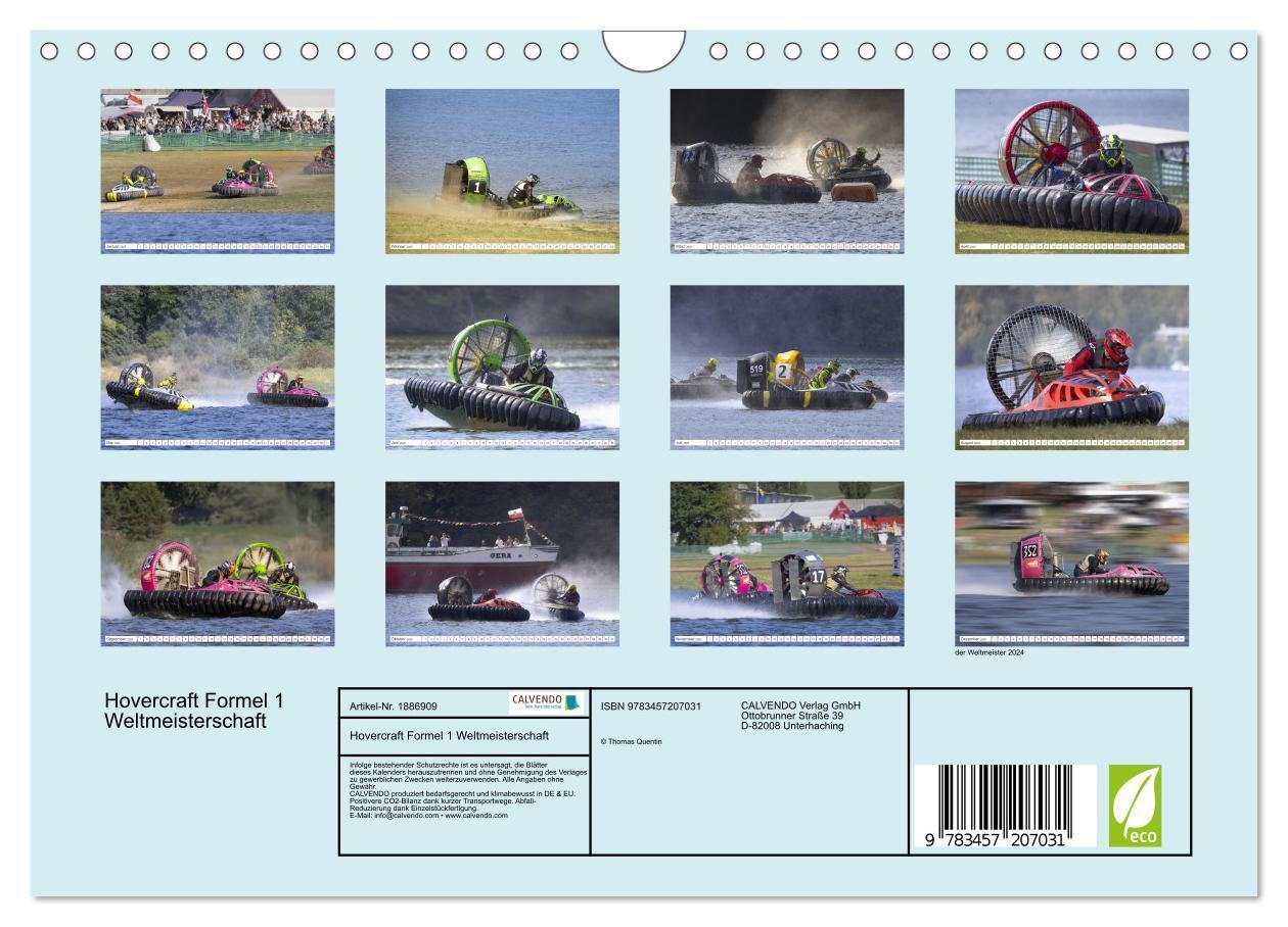 Bild: 9783457207031 | Hovercraft Formel 1 Weltmeisterschaft (Wandkalender 2025 DIN A4...