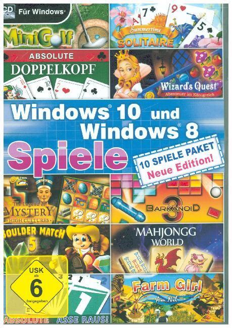Cover: 4064210191633 | Windows 10 und Windows 8 Spiele - Neue Edition, 1 CD-ROM | CD-ROM