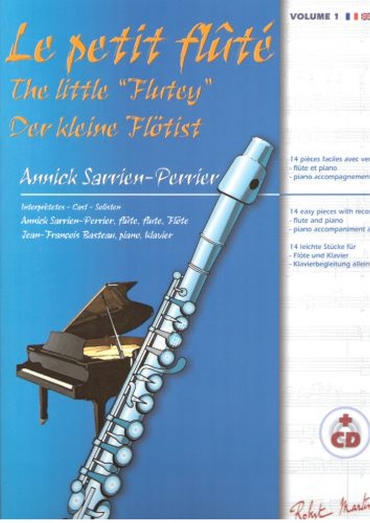 Cover: 9790231028744 | Le petit flûté vol.1 (+Online Audio) pour flûte et piano | Perrier