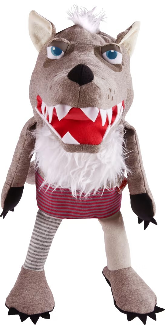 Cover: 4010168262239 | HABA 1306772001 - Handpuppe Wolf Grisbert, Stoffpuppe, Puppe, 37 cm