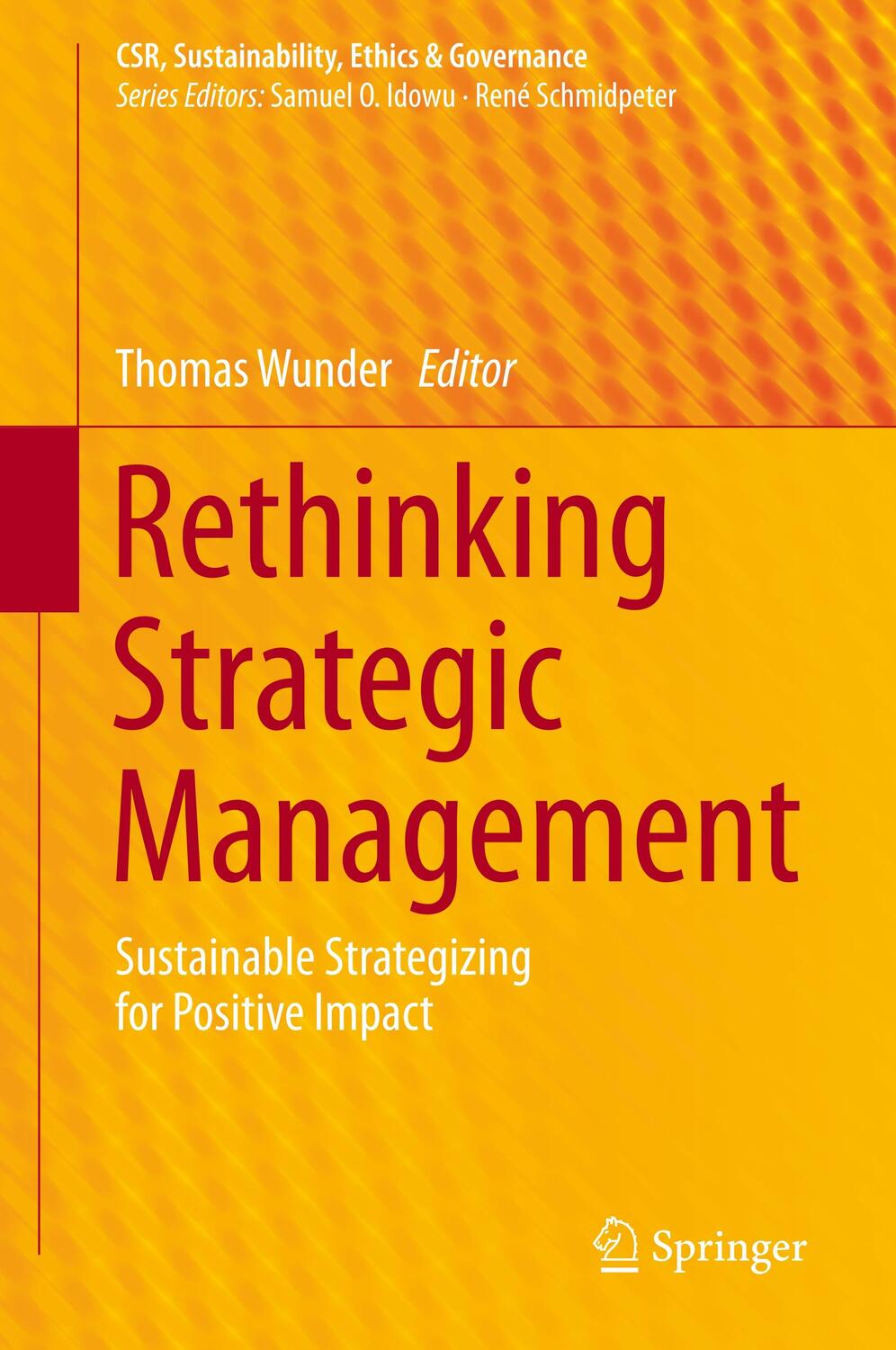Cover: 9783030060121 | Rethinking Strategic Management | Thomas Wunder | Buch | Englisch
