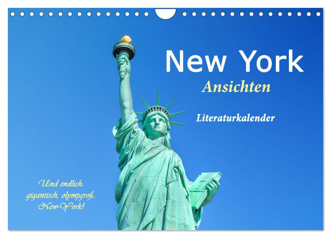 Cover: 9783435055715 | New York Ansichten - Literaturkalender (Wandkalender 2025 DIN A4...