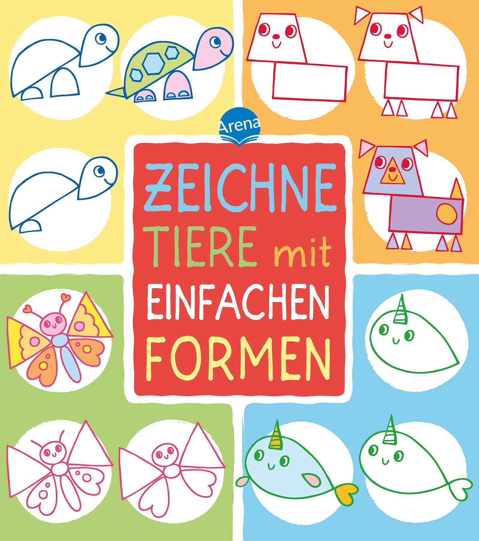 Cover: 9783401718217 | Zeichne Tiere mit einfachen Formen | Lisa Regan | Taschenbuch | 96 S.