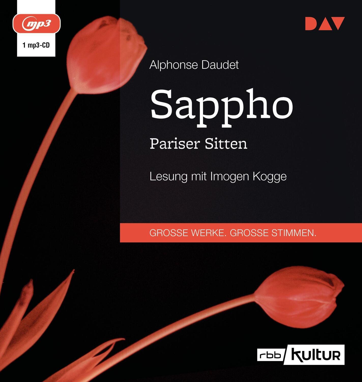 Cover: 9783742421654 | Sappho. Pariser Sitten | Lesung mit Imogen Kogge | Alphonse Daudet