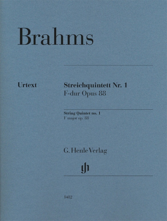 Cover: 9790201814827 | Johannes Brahms - Streichquintett Nr. 1 F-dur op. 88 | Johannes Brahms