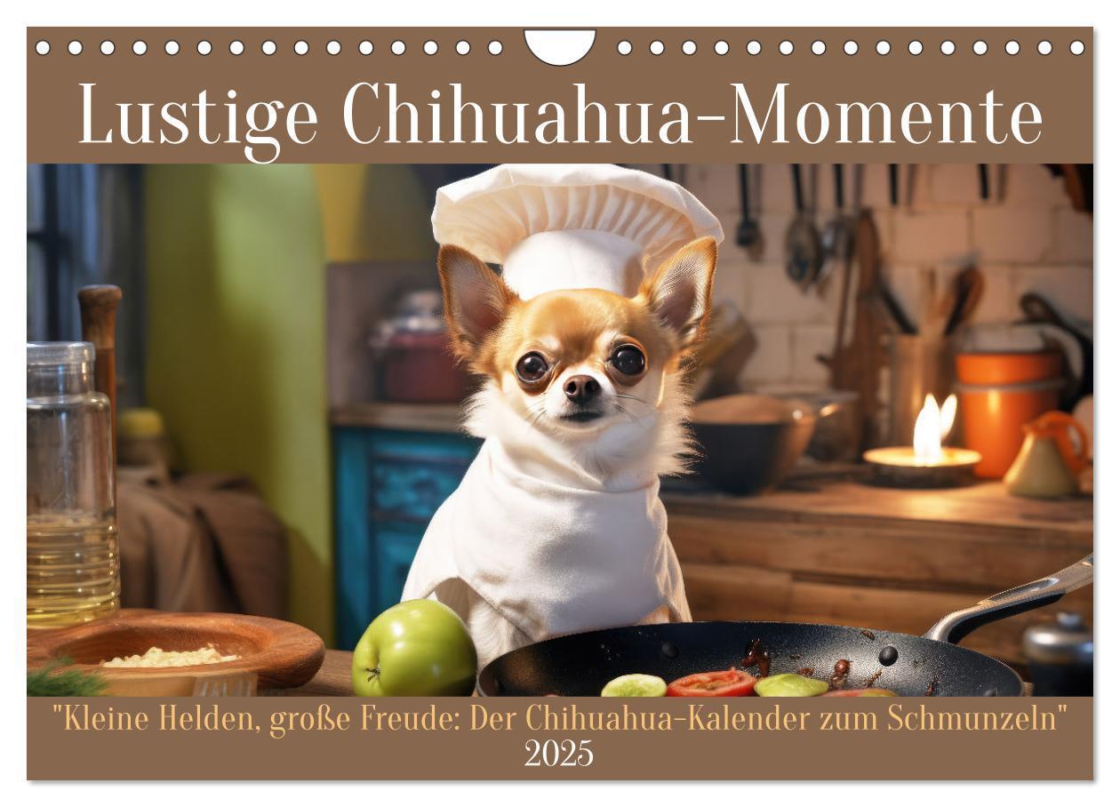 Cover: 9783457129388 | Lustige Chihuahua-Momente (Wandkalender 2025 DIN A4 quer), CALVENDO...