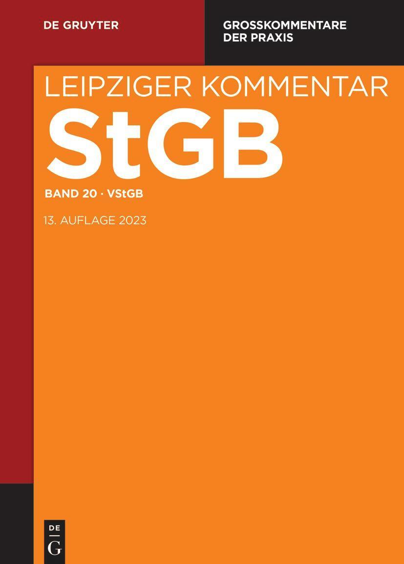 Cover: 9783110488999 | Strafgesetzbuch. Leipziger Kommentar / Völkerstrafgesetzbuch | Buch