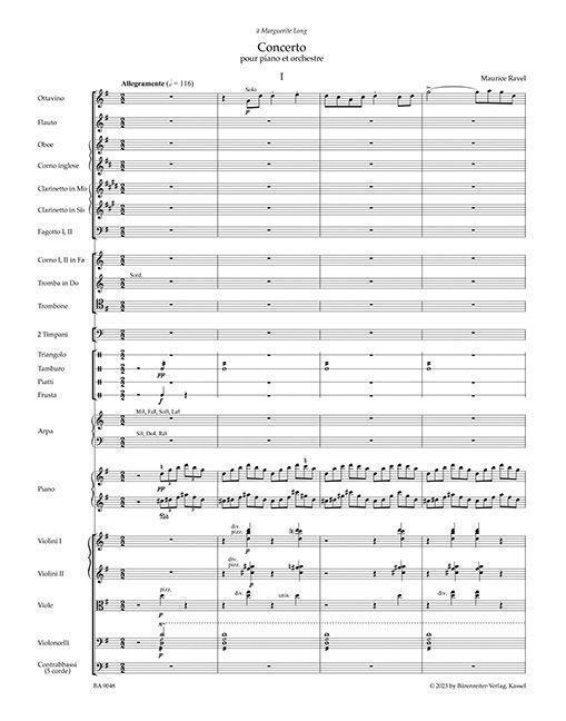 Bild: 9790006573868 | Concerto für Klavier und Orchester G-Dur | Partitur | Maurice Ravel