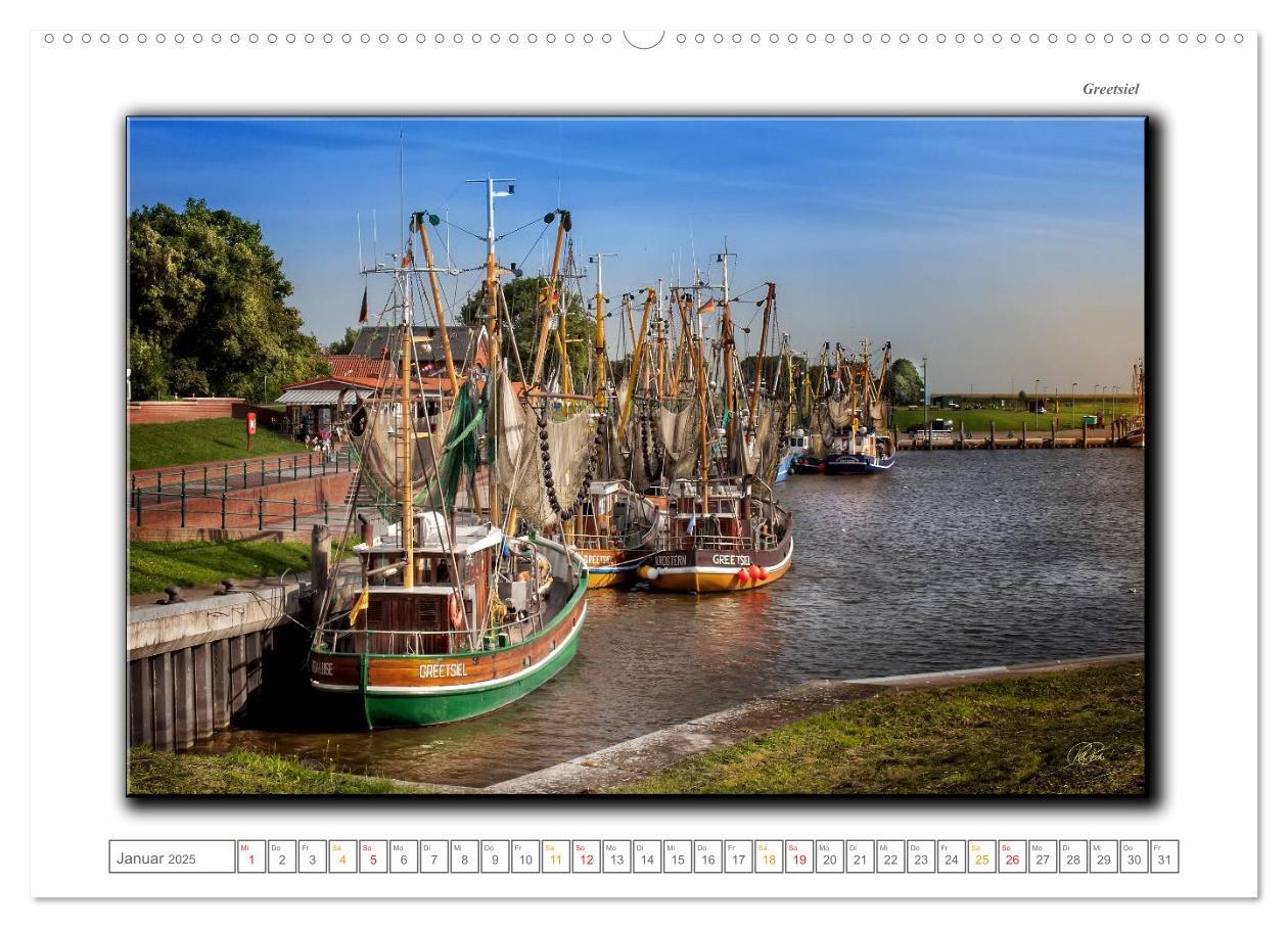 Bild: 9783435703937 | Ostfriesland - die bezaubernden alten Häfen (Wandkalender 2025 DIN...