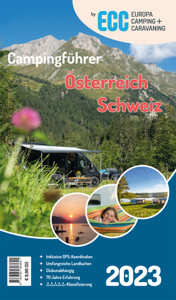 Cover: 9783795603601 | ECC Campingführer Österreich / Schweiz 2023 | Taschenbuch | Deutsch