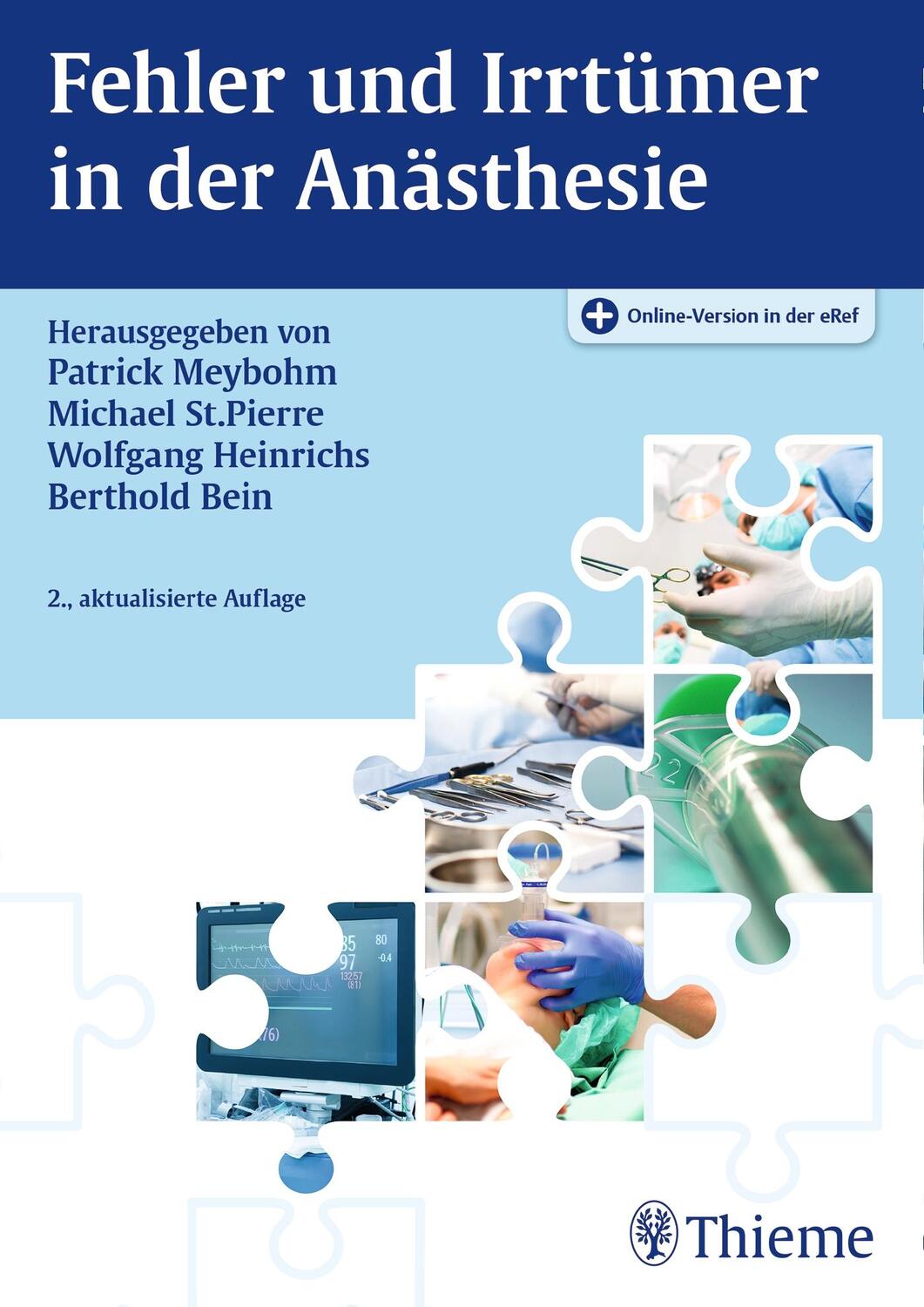 Cover: 9783131629821 | Fehler und Irrtümer in der Anästhesie | Patrick Meybohm (u. a.) | 2016