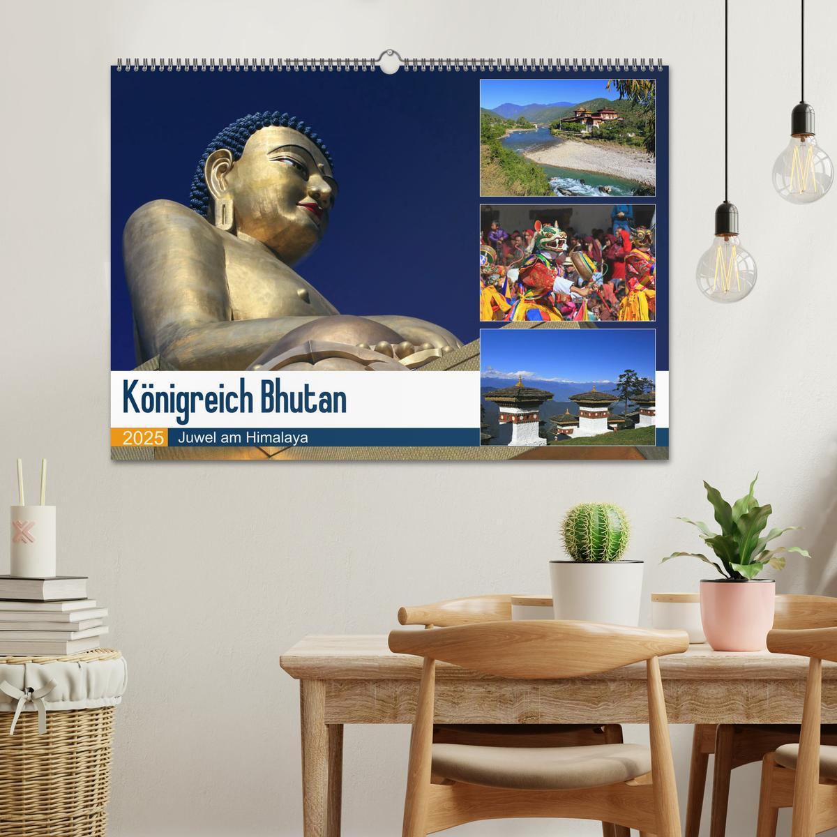 Bild: 9783435332120 | Königreich Bhutan - Juwel am Himalaya (Wandkalender 2025 DIN A2...