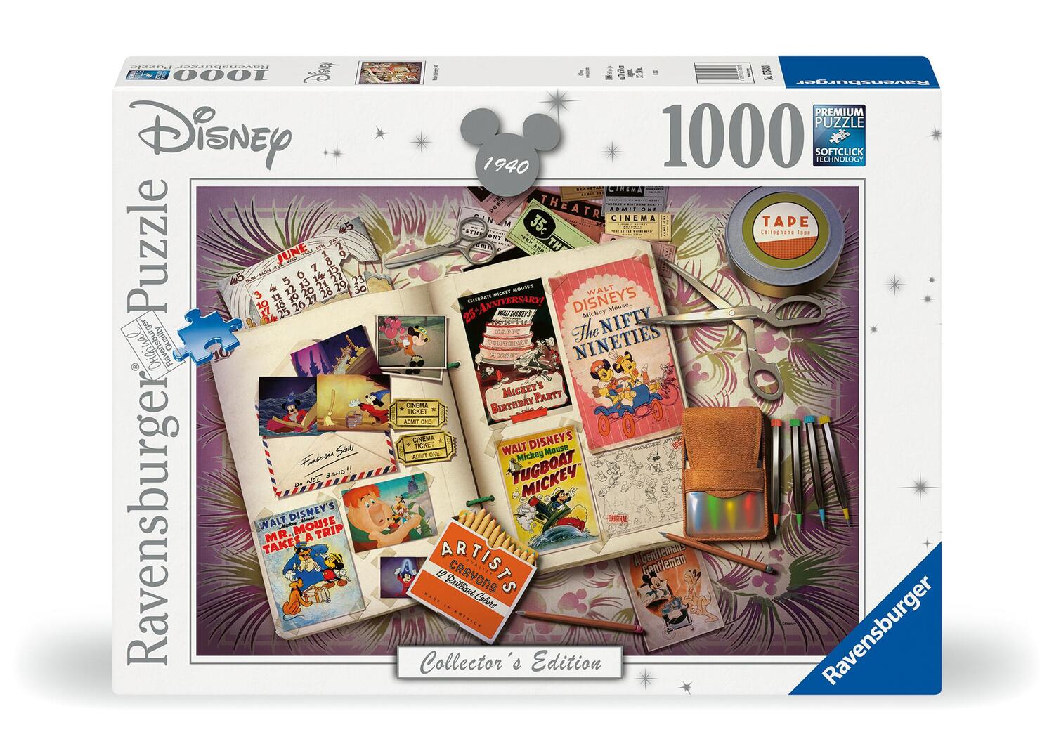 Cover: 4005556175833 | Ravensburger Puzzle 17583 - 1940 Mickey Anniversary - 1000 Teile...