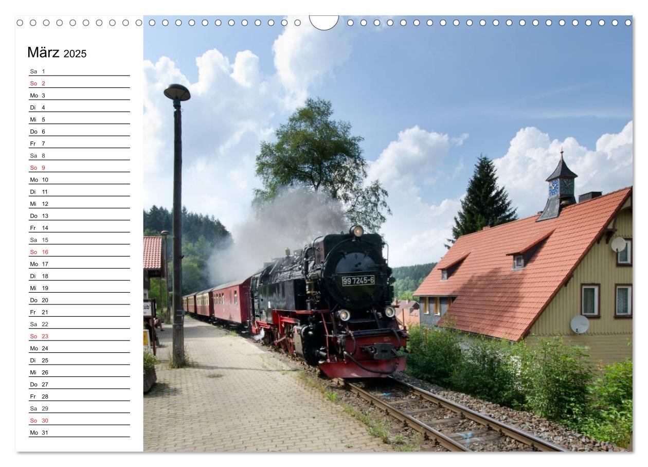 Bild: 9783435217069 | Schmalspurbahnen im Harz (Wandkalender 2025 DIN A3 quer), CALVENDO...