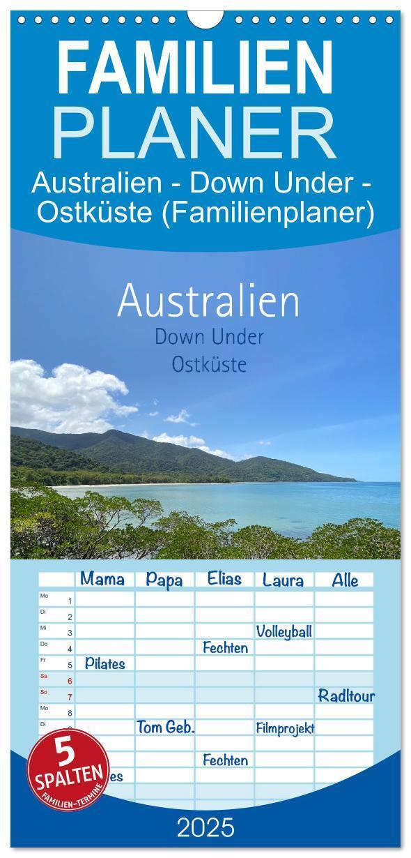 Cover: 9783457103715 | Familienplaner 2025 - Australien - Down Under - Ostküste...