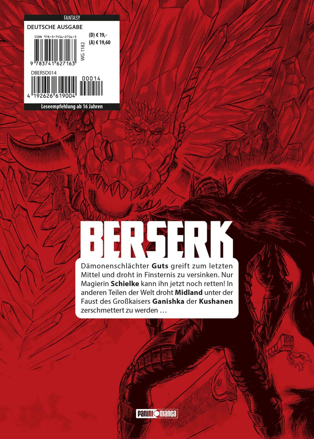 Rückseite: 9783741627163 | Berserk: Ultimative Edition 14 | Bd. 14 | Kentaro Miura | Taschenbuch