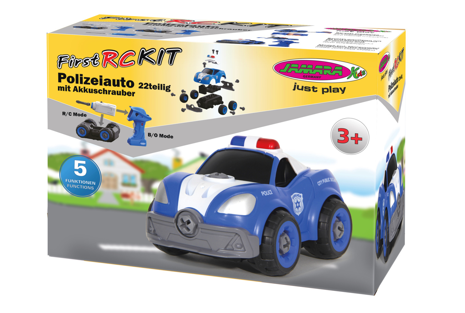 Cover: 4042774463663 | Jamara Polizeiauto First RC Kit 22teilig mit Akkuschrauber | Stück