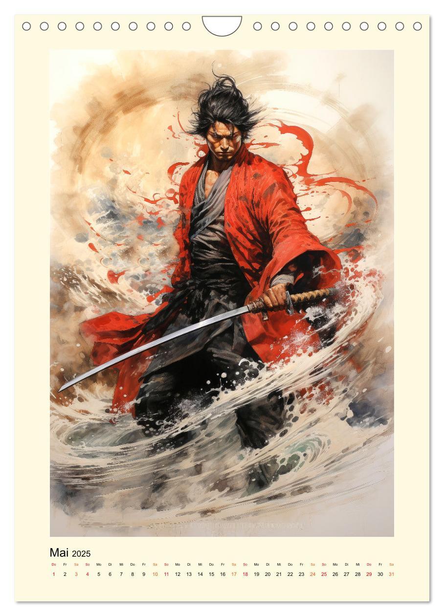 Bild: 9783435844326 | Samurai Helden (Wandkalender 2025 DIN A4 hoch), CALVENDO...