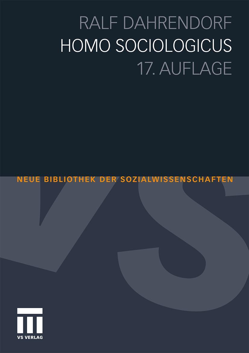 Cover: 9783531173771 | Homo Sociologicus | Ralf Dahrendorf | Taschenbuch | V | Deutsch | 2010