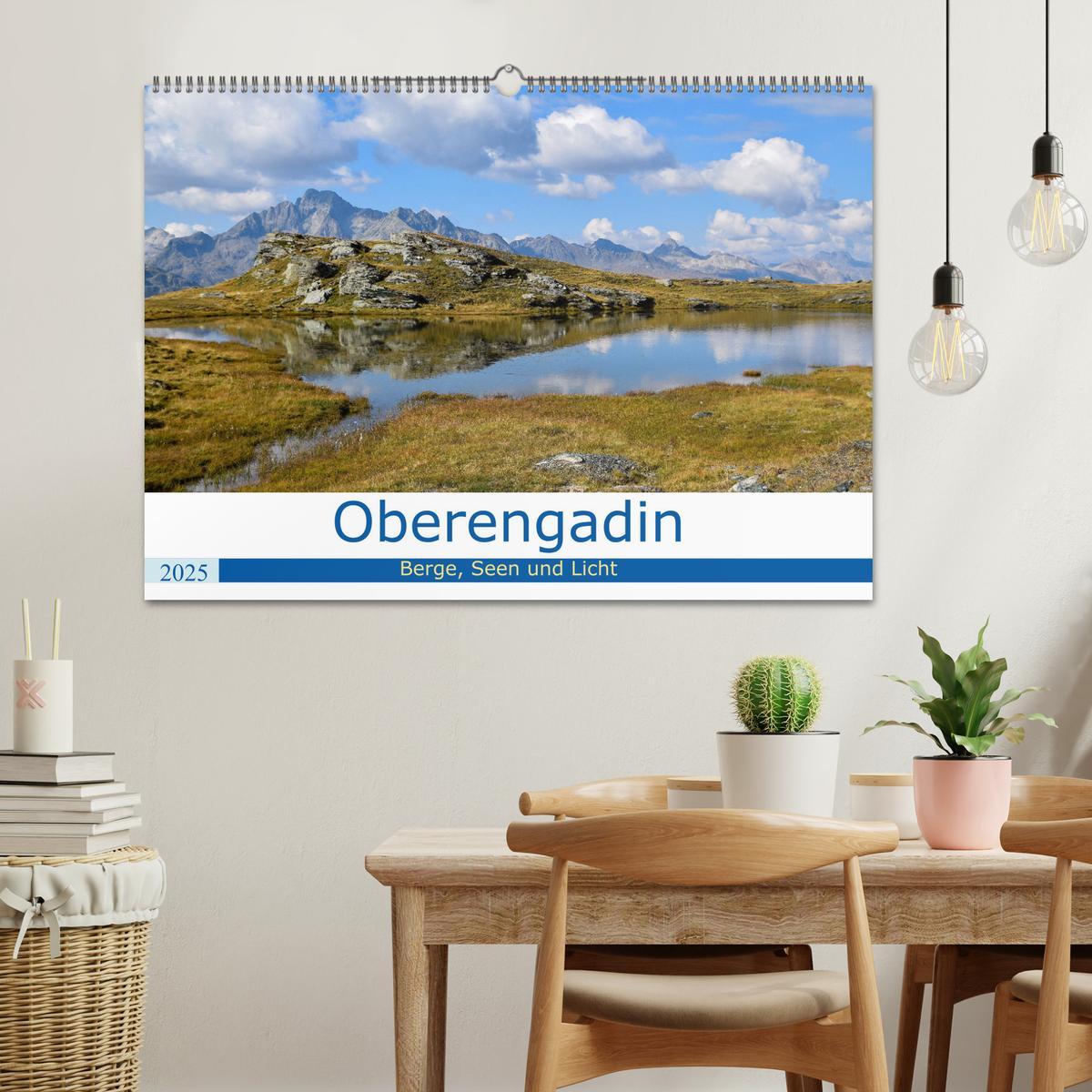 Bild: 9783435106684 | Oberengadin - Berge, Seen und Licht (Wandkalender 2025 DIN A2...