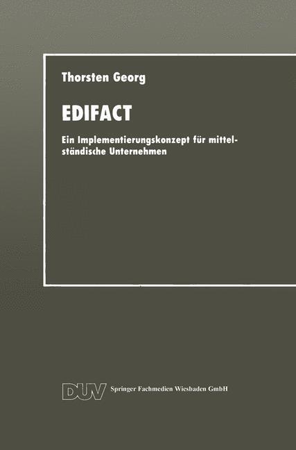 Cover: 9783824420445 | EDIFACT | Ein Implementierungskonzept für mittelständische Unternehmen
