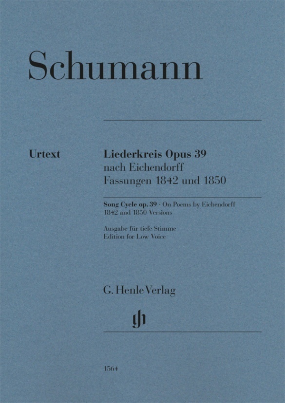 Cover: 9790201815640 | Schumann, Robert - Liederkreis op. 39, nach Eichendorff, Fassungen...