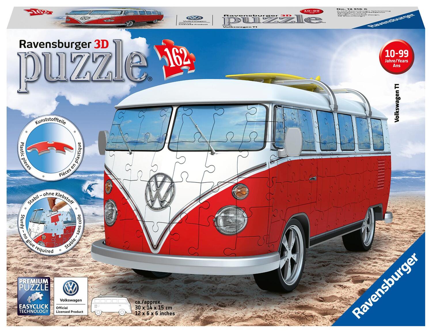 Cover: 4005556125166 | VW Bulli T1. 3D Puzzle 162 Teile | Spiel | Deutsch | 2017