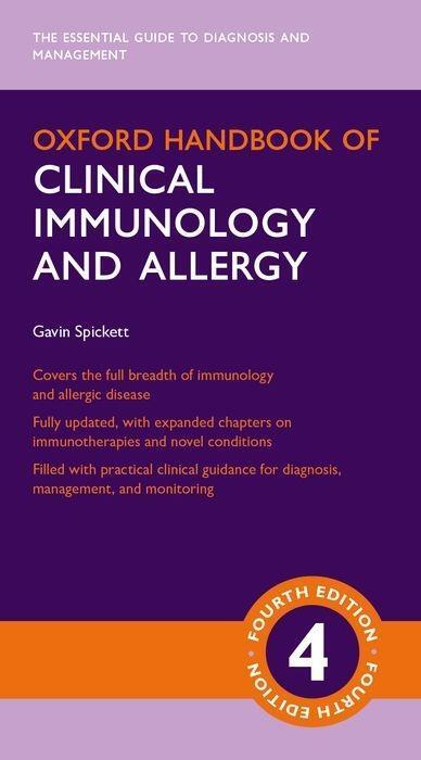 Cover: 9780198789529 | Oxford Handbook of Clinical Immunology and Allergy | Gavin Spickett