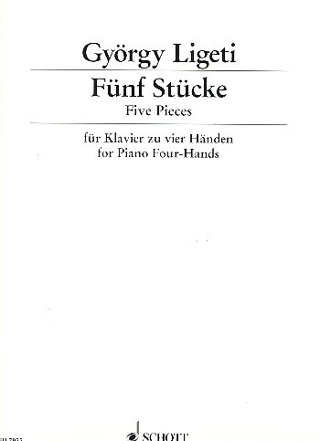 Cover: 9790001082280 | Fünf Stücke | Klavier 4-händig. | György Ligeti | Buch | 29 S. | 1999