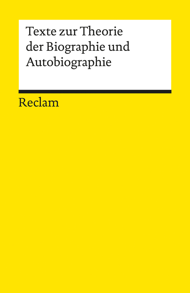 Cover: 9783150191798 | Texte zur Theorie der Biographie und Autobiographie | Laferl (u. a.)
