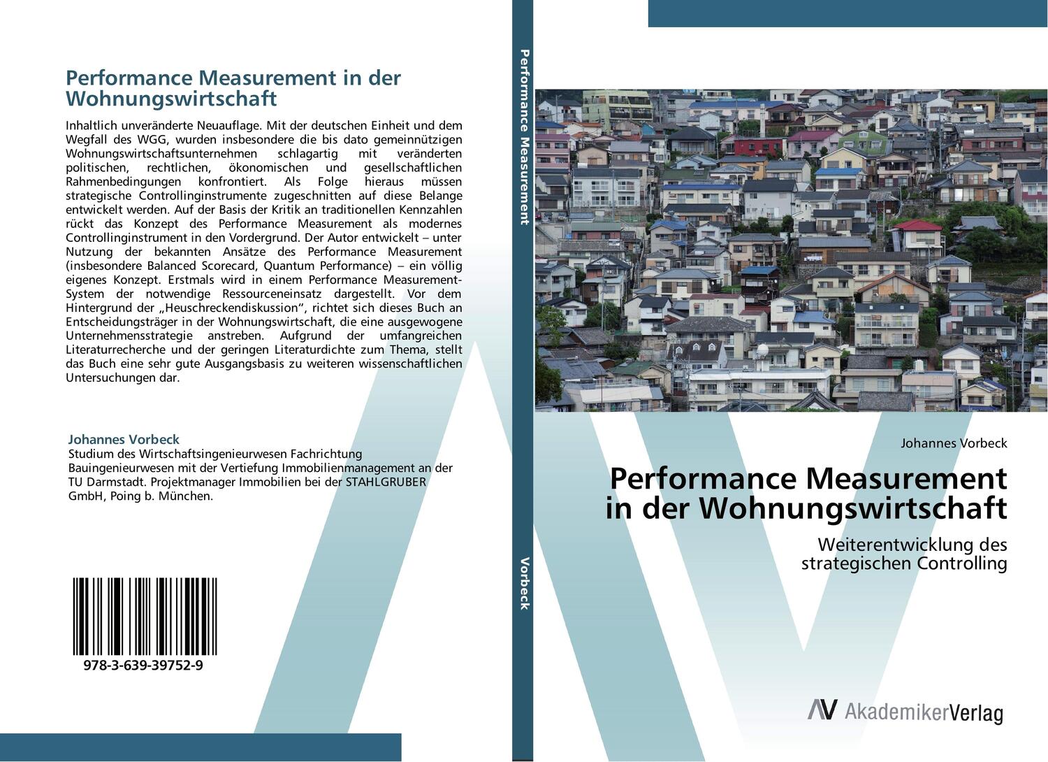 Cover: 9783639397529 | Performance Measurement in der Wohnungswirtschaft | Johannes Vorbeck