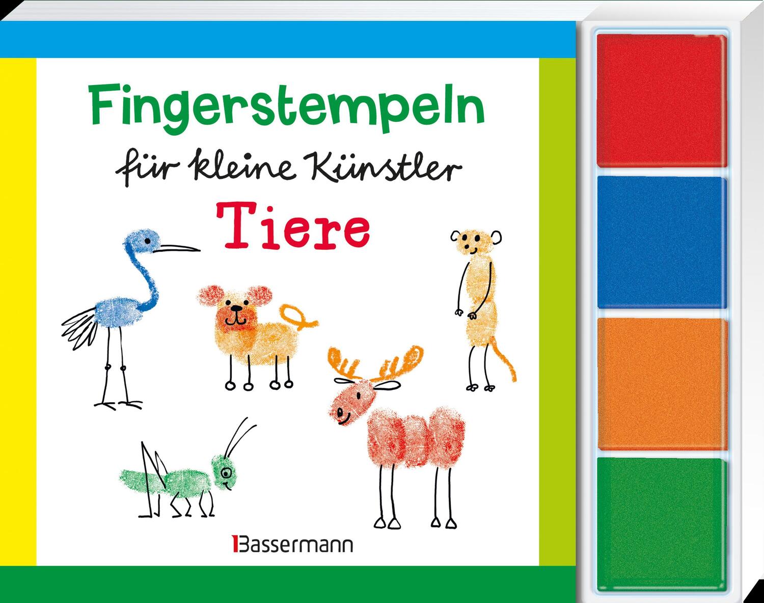 Bild: 9783809438403 | Fingerstempeln für kleine Künstler-Set - Tiere | Norbert Pautner