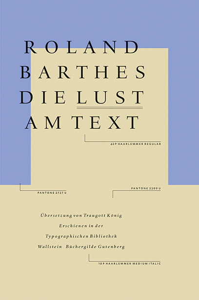 Cover: 9783835350632 | Die Lust am Text | Roland Barthes | Buch | 112 S. | Deutsch | 2021