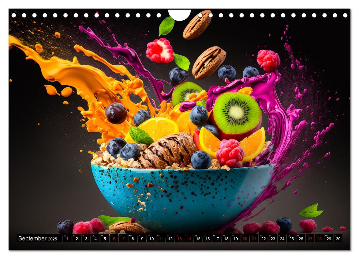 Bild: 9783383866791 | Müsli Frühstück (Wandkalender 2025 DIN A4 quer), CALVENDO...