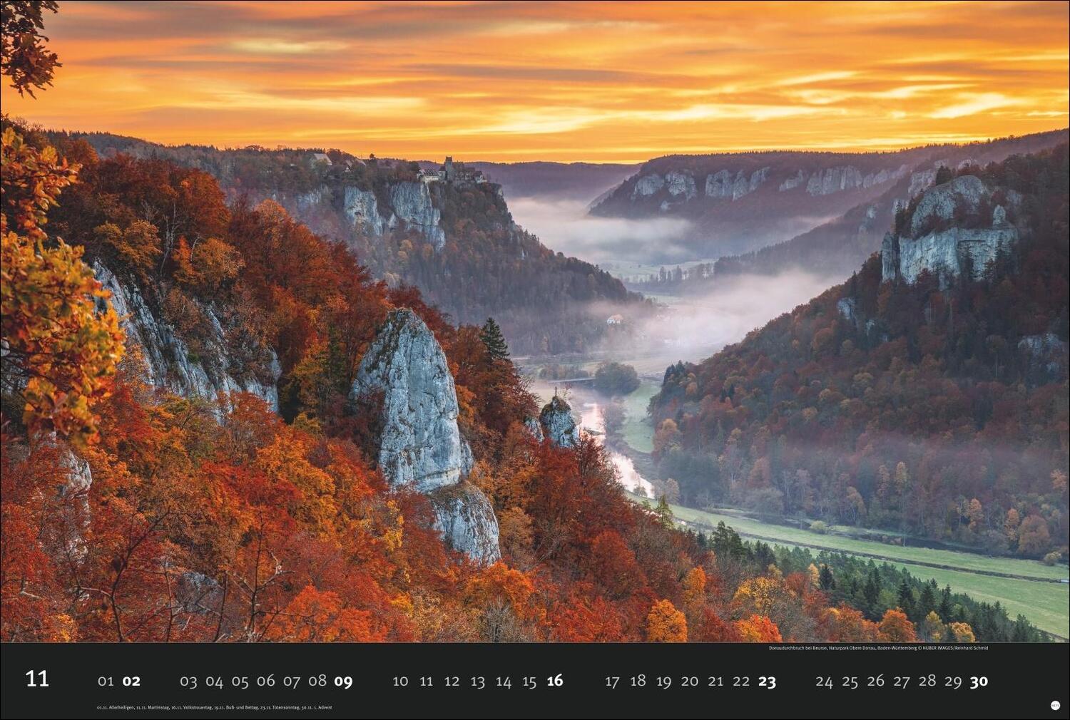 Bild: 9783756408269 | Deutschlands Naturparadiese Kalender 2025 | Harenberg | Kalender