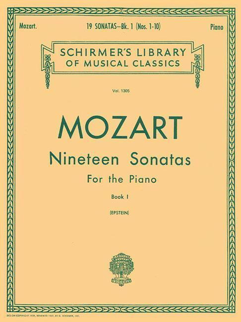 Cover: 9780634069543 | 19 Sonatas - Book 1: English/Spanish Schirmer Library of Classics...