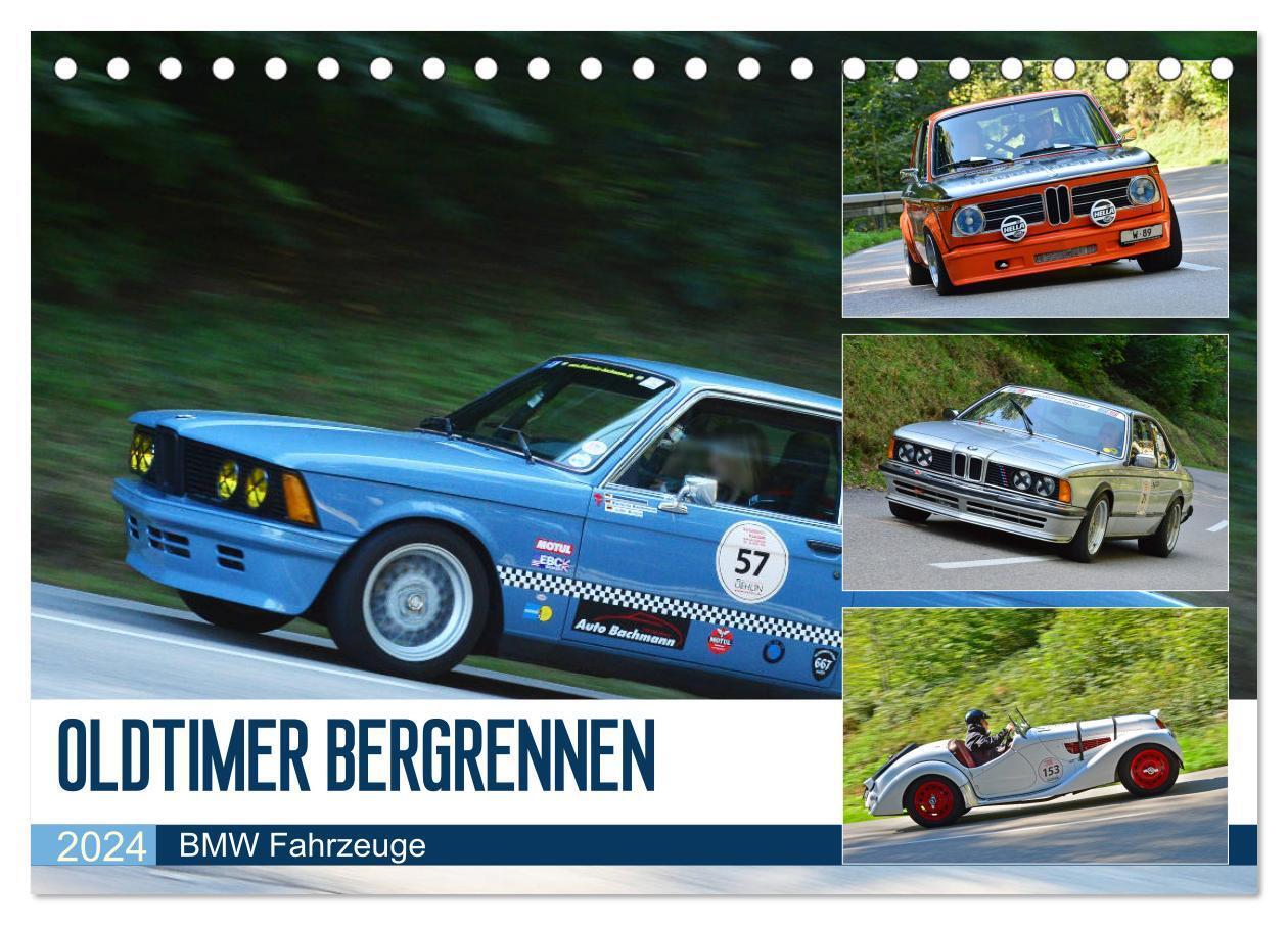 Cover: 9783675448186 | OLDTIMER BERGRENNEN - BMW Fahrzeuge (Tischkalender 2024 DIN A5...