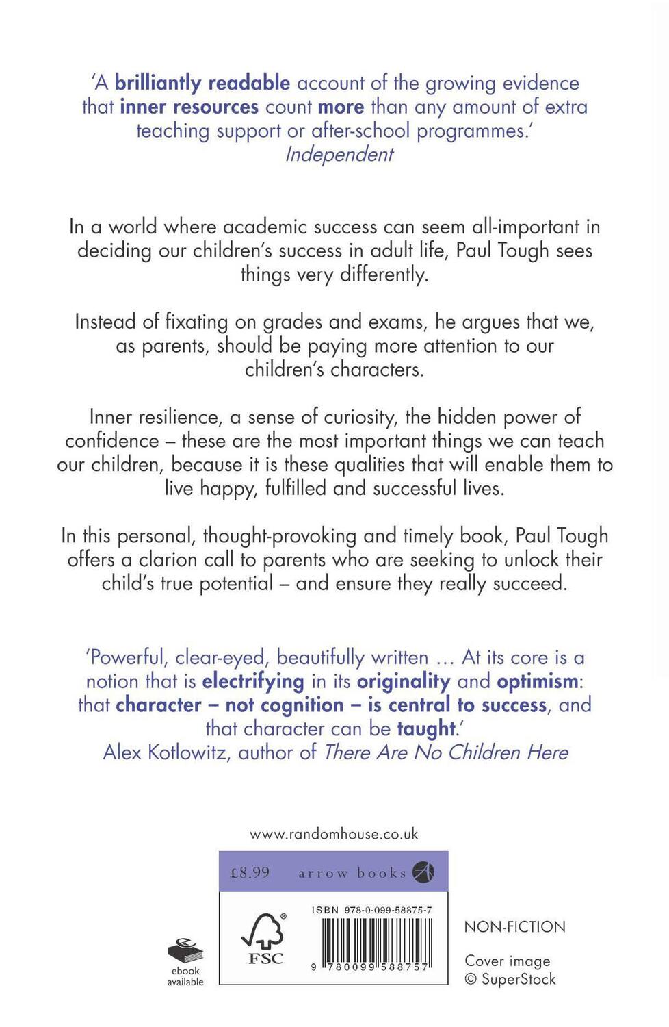 Rückseite: 9780099588757 | How Children Succeed | Paul Tough | Taschenbuch | Englisch | 2014