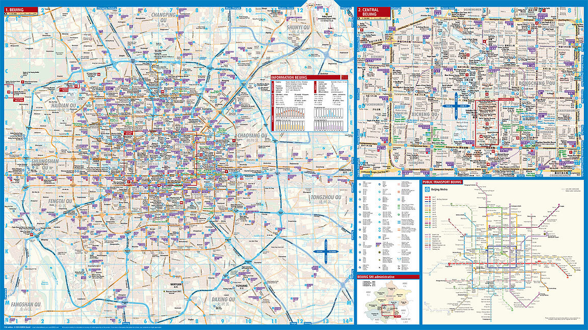 Bild: 9783866093430 | Borch Map Peking / Beijing | (Land-)Karte | Mehrfarbendruck. Gefalzt