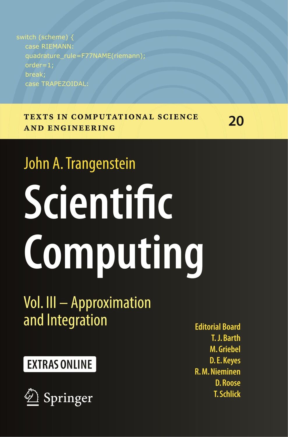 Cover: 9783030098728 | Scientific Computing | Vol. III - Approximation and Integration | Buch