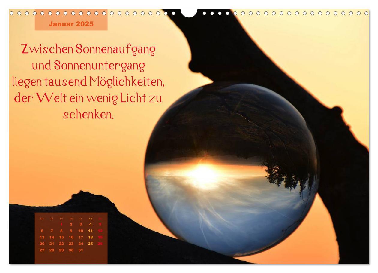 Bild: 9783435547340 | Die Welt in der Kugel (Wandkalender 2025 DIN A3 quer), CALVENDO...